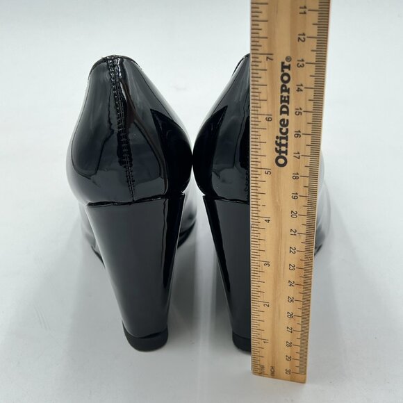 FOWT Women Fashion Closed Pointed Toe Pumps Solid Slip On High Heel Wedges Forma - Picture 5 of 8